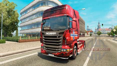 Noruega piel para Scania camión para Euro Truck Simulator 2
