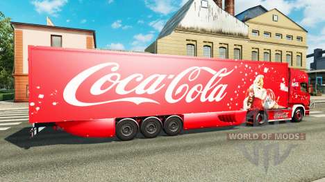 La piel de Coca-Cola en el tractor Scania para Euro Truck Simulator 2