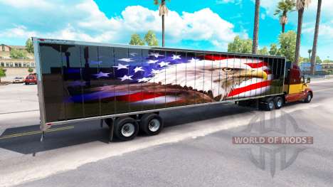 La piel de American eagle en la parte de atrás d para American Truck Simulator