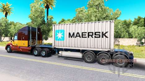 Semi-barco de contenedores de Maersk para American Truck Simulator