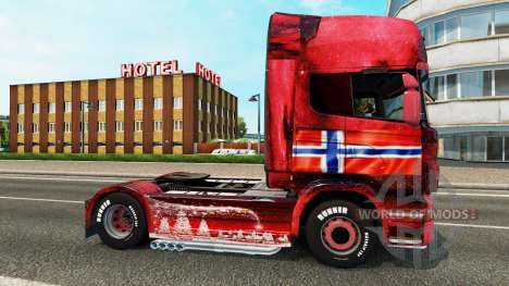 Noruega piel para Scania camión para Euro Truck Simulator 2