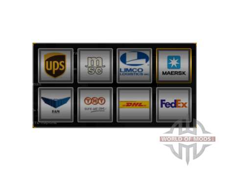 Real logotipos de la compañía para American Truck Simulator