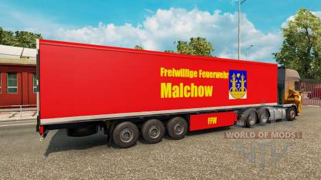 La piel en FFW Malchow remolque para Euro Truck Simulator 2