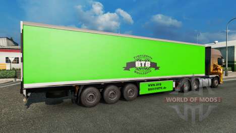 BTB de la piel en el remolque para Euro Truck Simulator 2