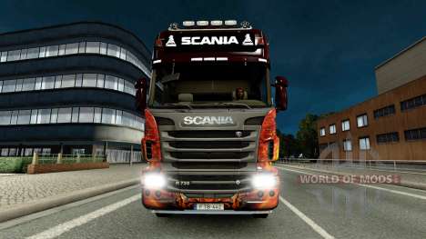 Barra De Luces Scania para Euro Truck Simulator 2