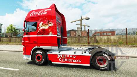 La piel de Coca-Cola en el camión DAF para Euro Truck Simulator 2