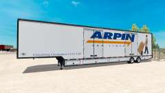 El semi-remolque, camión de mudanzas RD para American Truck Simulator
