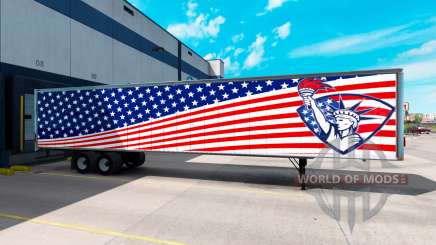 La piel de la Estatua De la Libertad en el remolque para American Truck Simulator
