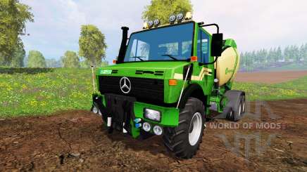 Mercedes-Benz Unimog [Krone round baler] para Farming Simulator 2015