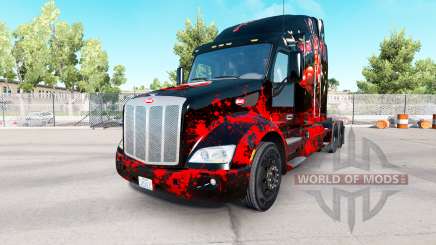 Deadpool de la piel para el camión Peterbilt para American Truck Simulator