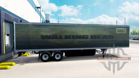 La piel Walking Dead en el remolque para American Truck Simulator