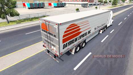 La piel Daybreak Express en el trailer para American Truck Simulator