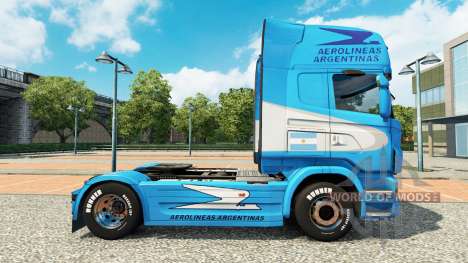 Aerolíneas Argentinas piel para Scania camión para Euro Truck Simulator 2
