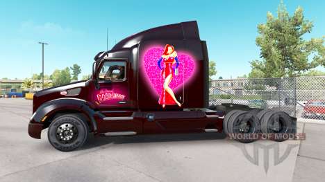 La piel Roger Rabbit Jessica en el Peterbilt tra para American Truck Simulator