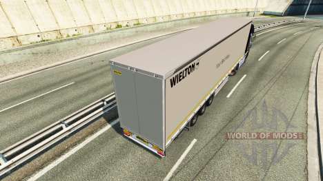 Cortina semi-remolque Wielton para Euro Truck Simulator 2