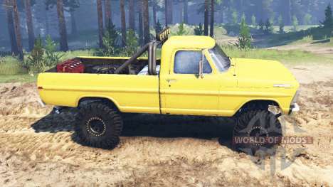 Ford F-250 1972 4x4 para Spin Tires