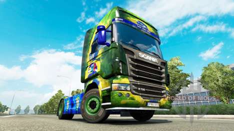 Brasil piel para Scania camión para Euro Truck Simulator 2