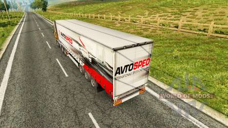 La piel Avtosped en el remolque para Euro Truck Simulator 2