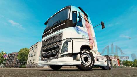 Miranda Kerr piel para camiones Volvo para Euro Truck Simulator 2