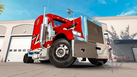 La piel Metálica del camión Freightliner Classic para American Truck Simulator