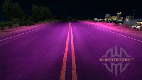 Púrpura xenons para American Truck Simulator