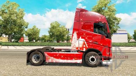Feliz Navidad piel para camiones Volvo para Euro Truck Simulator 2