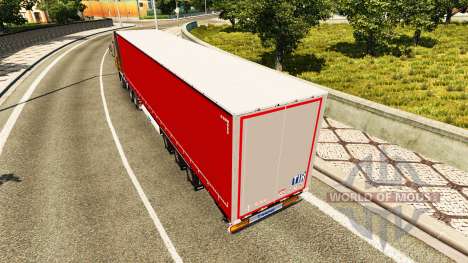Trailer de la cortina de Krone para Euro Truck Simulator 2