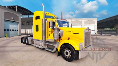 La Piel De Color Amarillo Inc. para Peterbilt y  para American Truck Simulator