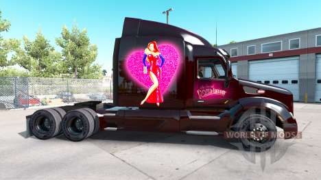 La piel Roger Rabbit Jessica en el Peterbilt tra para American Truck Simulator