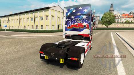 La piel de estados UNIDOS en el tractor Scania R para Euro Truck Simulator 2