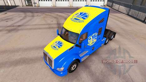 La piel Golden State Warriors en el tractor Kenw para American Truck Simulator