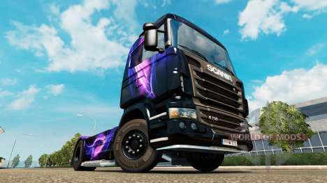 El Negro y el Morado de la piel para Scania cami para Euro Truck Simulator 2