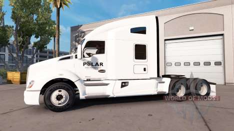 La piel en empresas Polar camión Kenworth para American Truck Simulator