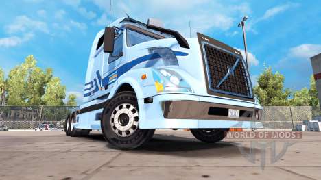 La piel de Werner Empresas tractor Volvo VNL 670 para American Truck Simulator