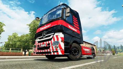 Mammoet de la piel para el camión Mercedes-Benz para Euro Truck Simulator 2