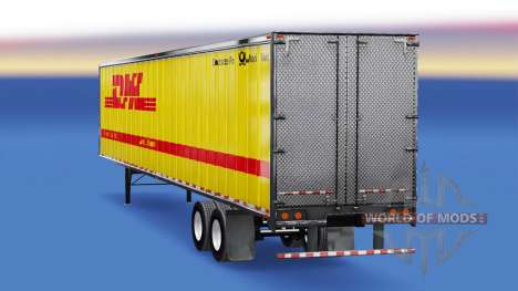 Todo el metal-semirremolque de DHL para American Truck Simulator