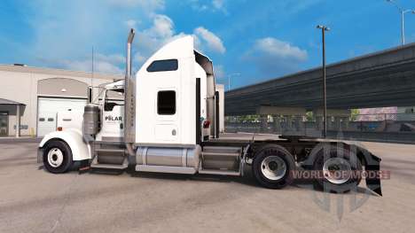 La piel en empresas Polar camión Kenworth W900 para American Truck Simulator