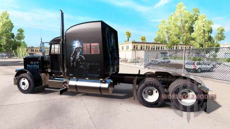 Pantera negra de piel para el camión Peterbilt 3 para American Truck Simulator