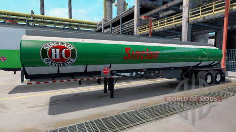 Logotipos de empresas de combustibles en los rem para American Truck Simulator