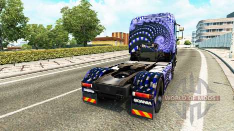 Azul de la Escalera de la piel para Scania camió para Euro Truck Simulator 2