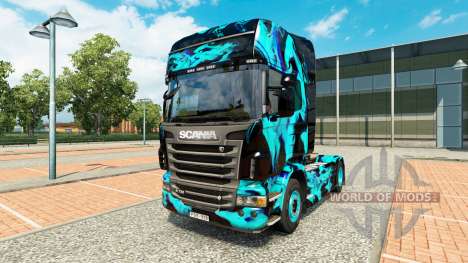 La piel de Humo Verde para Scania camión para Euro Truck Simulator 2