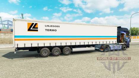 La piel Linjegods en el remolque para Euro Truck Simulator 2