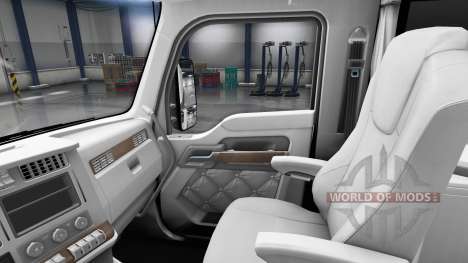 Blanco Kenworth T680 interior para American Truck Simulator