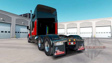 La piel Rayas v3.0 tractor Kenworth T800 para American Truck Simulator