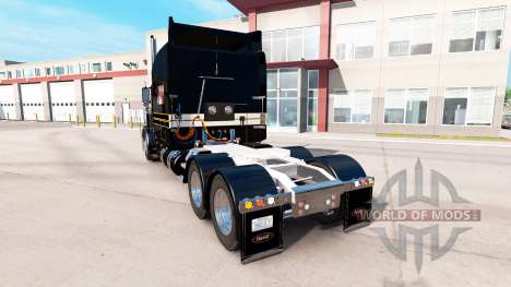 La piel de Plata-negro para el camión Peterbilt  para American Truck Simulator