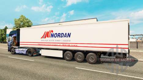 La piel Nordan en el remolque para Euro Truck Simulator 2