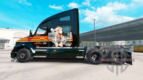 La piel de Harley-Davidson en un Kenworth tracto para American Truck Simulator