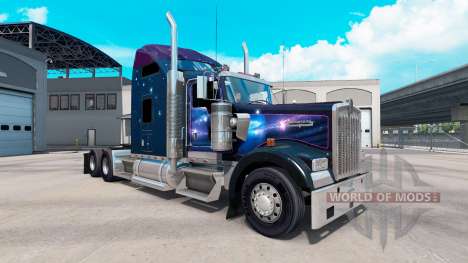 La piel de Estrella que Cae en el camión Kenwort para American Truck Simulator