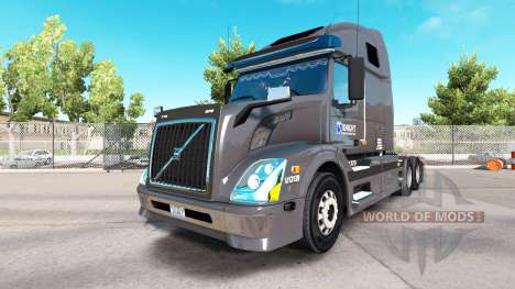La piel de Caballero Refridgeration camión Volvo para American Truck Simulator