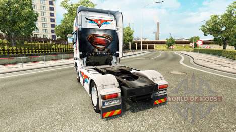 Una piel de Superman para Scania camión para Euro Truck Simulator 2